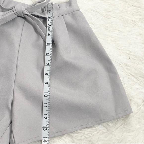Gray Paperbag Shorts - Picture 4 of 5